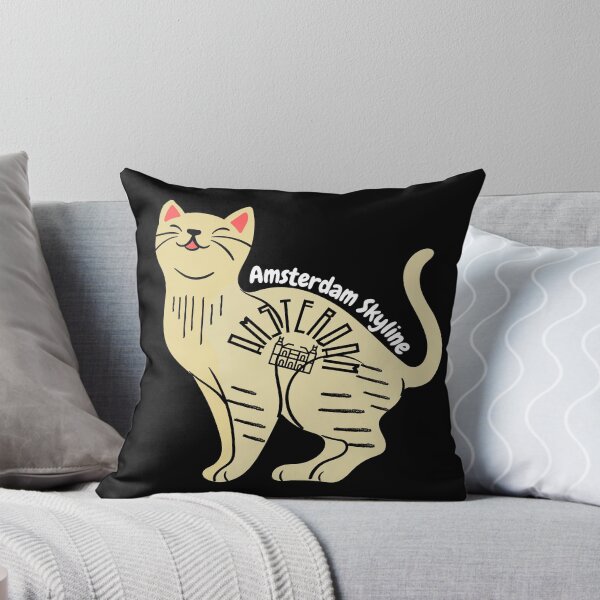 Item preview, Amsterdam Skyline Cat designed and sold by The Full Cart.