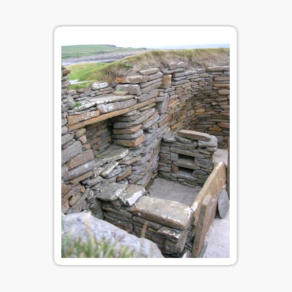 Item preview, Interior of Neolithic house, Skara Brae designed and sold by lezvee.