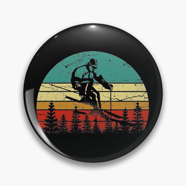 Item preview, Funny Winter Mountain Skiing Vintage Shirt Ski Skier T Shirt designed and sold by tuanitus.