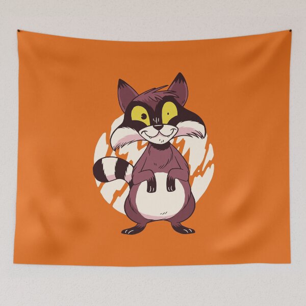 Item preview, Crazy raccoon cartoon designed and sold by DerSenat.