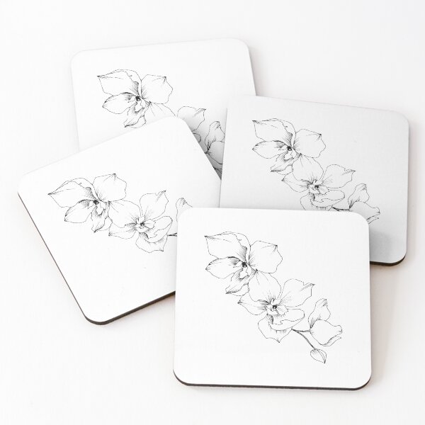 Item preview, Black and White Minimalistic Flower  designed and sold by vadim888.