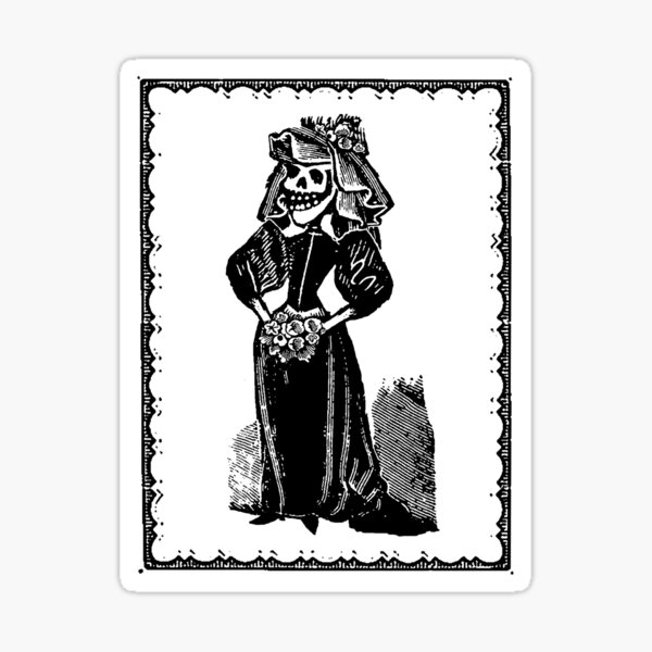 Skeleton Bride (White) Sticker