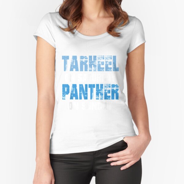 Tarheel on Saturday Panther on Sunday Carolina Gifts Funny T Shirt Graphic  T-Shirt Dress for Sale by Evelynlshop