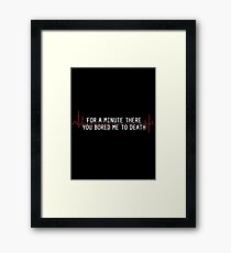 bored Framed Print