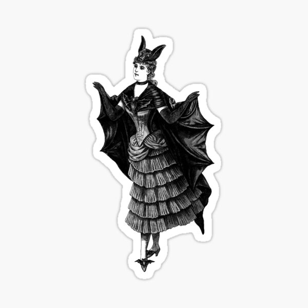 Victorian Bat Sticker