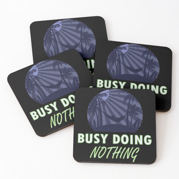 Item preview, Busy Doing Nothing Stay In Bed Vintage Sunset Art designed and sold by RadhaWords.