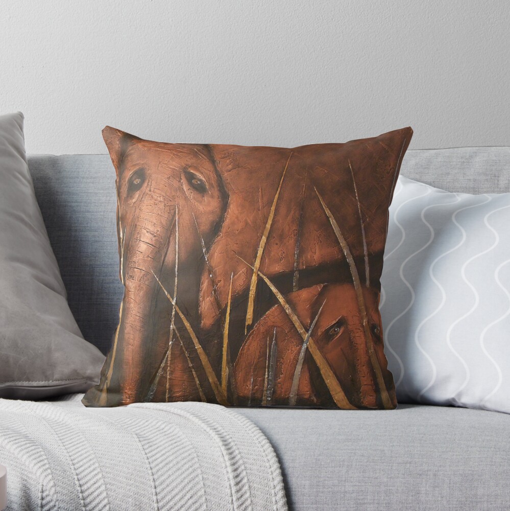 me and my mom Throw Pillow
