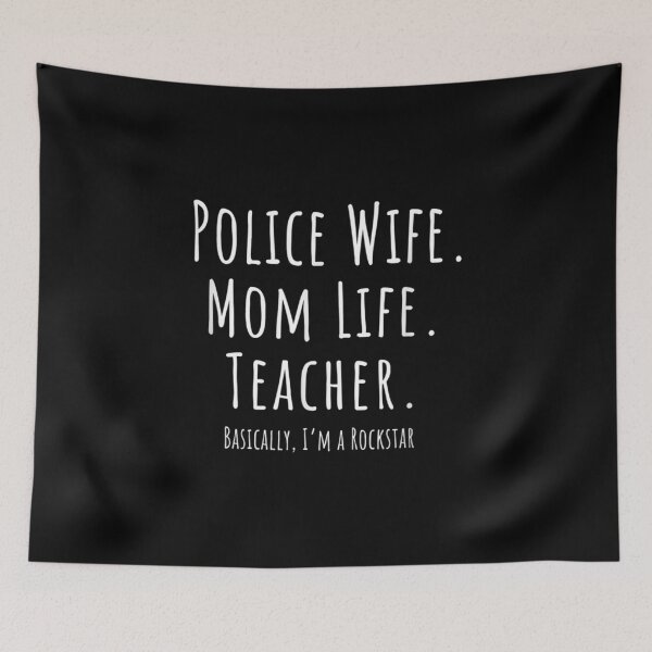 Item preview, Blue Line Mother Police Wife Mom Life Teacher Gift  designed and sold by Laren-Fashion.