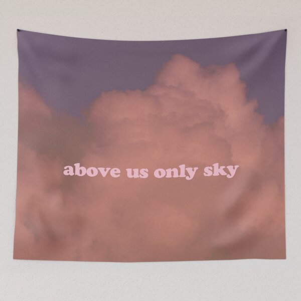 Item preview, Above us only sky - sunset pink sky designed and sold by Spirit-Art.