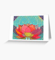 space lotos Greeting Card