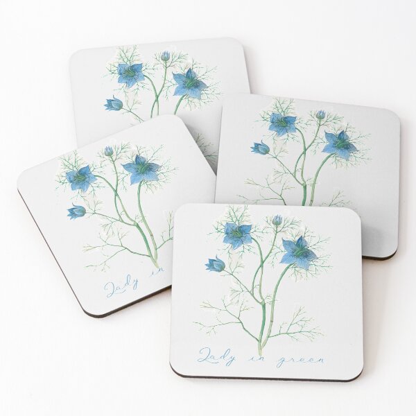 Item preview, Lady in green flowers  designed and sold by Nyanko-Sempai.