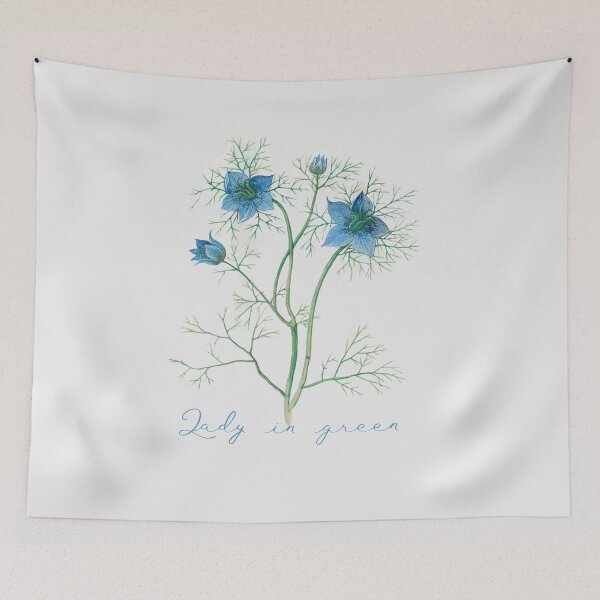 Item preview, Lady in green flowers  designed and sold by Nyanko-Sempai.