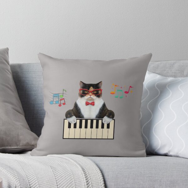 Item preview, Musical Funny Cat Playing The Keyboard designed and sold by Just-Cats.