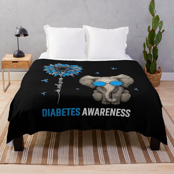 Item preview, Best Diabetes Awareness Shirt Never Give Up Diabetic Elephant T Shirt designed and sold by tuanitus.