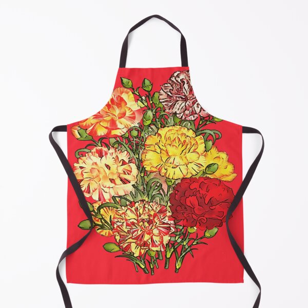 Item preview, Carnations Artistic Floral Bouquet Black Outline Art designed and sold by taiche.