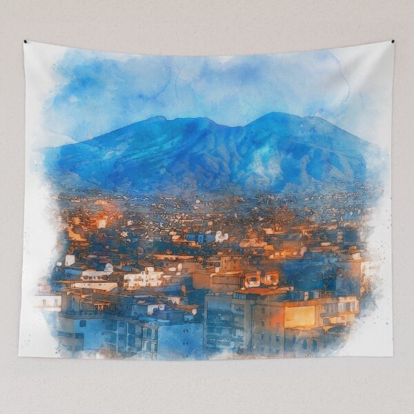 Item preview, Vesuvio, panorama from Naples designed and sold by AM FineArtPrints.
