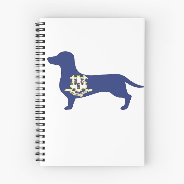 Item preview, Connecticut Dachshund Flag designed and sold by Wienerful.