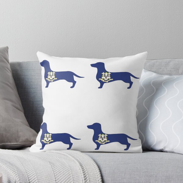Item preview, Connecticut Dachshund Flag designed and sold by Wienerful.