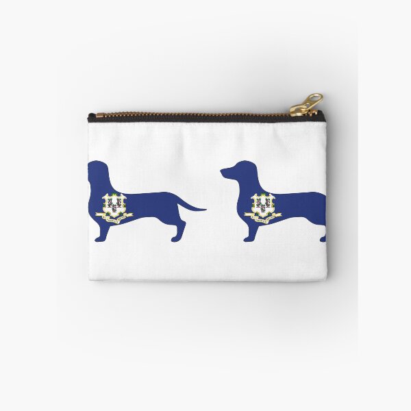 Item preview, Connecticut Dachshund Flag designed and sold by Wienerful.