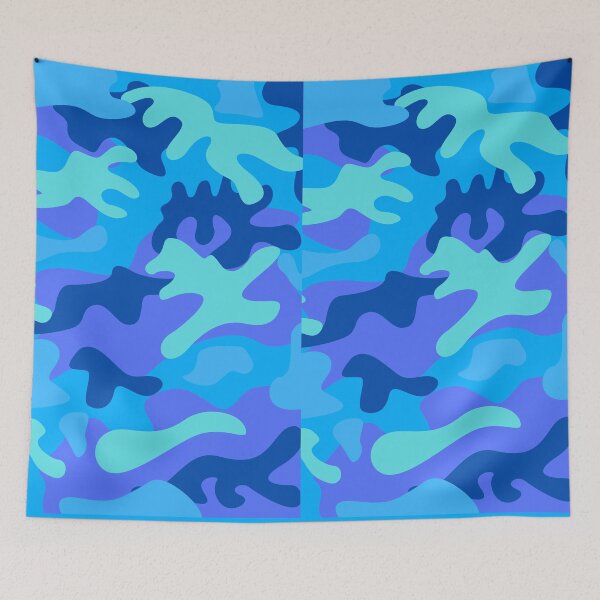 Item preview, Camouflage blue  designed and sold by AJSkinnerPrints.