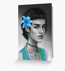 Blue Greeting Card