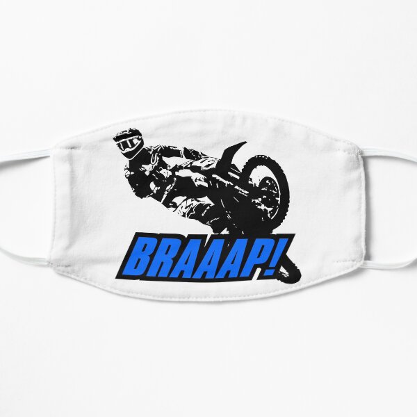 BRAAAP Supercross Whip (Blue) Flat Mask