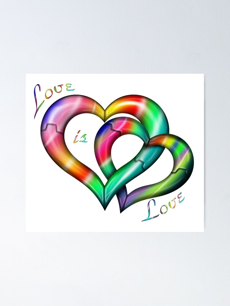 Illustration Love Heart Poster