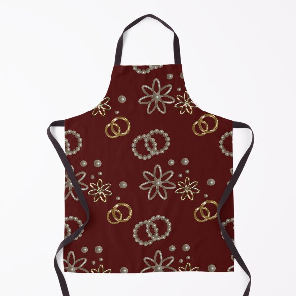 Item preview, Pattern of golden shapes on a broun background designed and sold by Galina Kostyaeva.