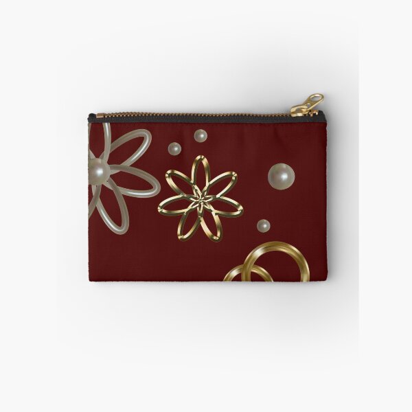 Item preview,    Pattern of golden shapes on a broun background designed and sold by Galina Kostyaeva.