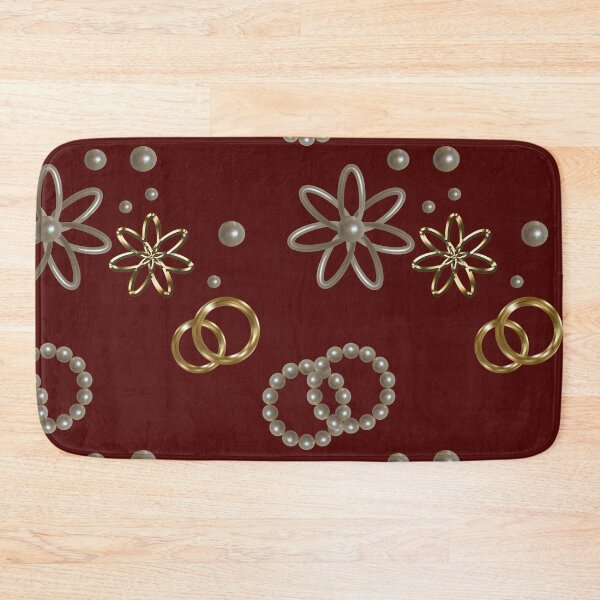 Item preview,    Pattern of golden shapes on a broun background designed and sold by Galina Kostyaeva.
