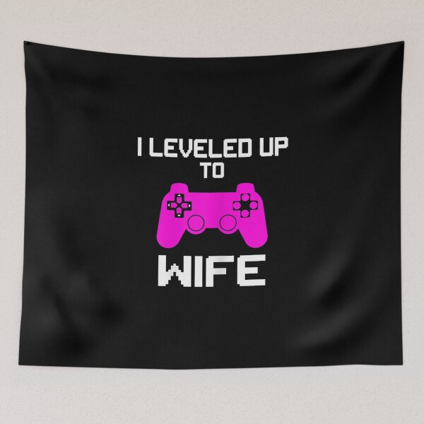 Item preview, I leveled up to Wife fun matching gamer designed and sold by Laren-Fashion.