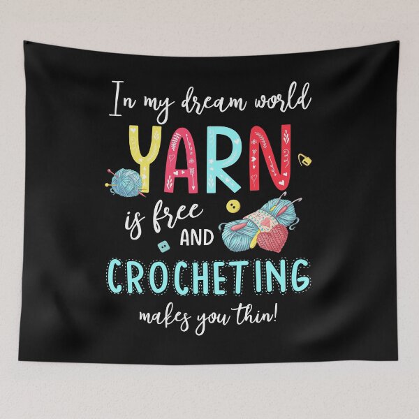 Item preview, Funny Crocheting Yarn Shirt Sewing Quilting Knitting Hobbies T Shirt designed and sold by tuanitus.