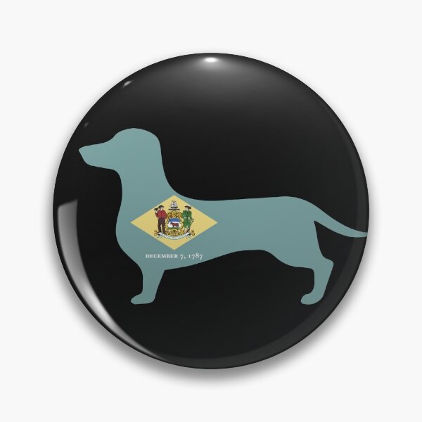 Item preview, Delaware Dachshund Flag designed and sold by Wienerful.