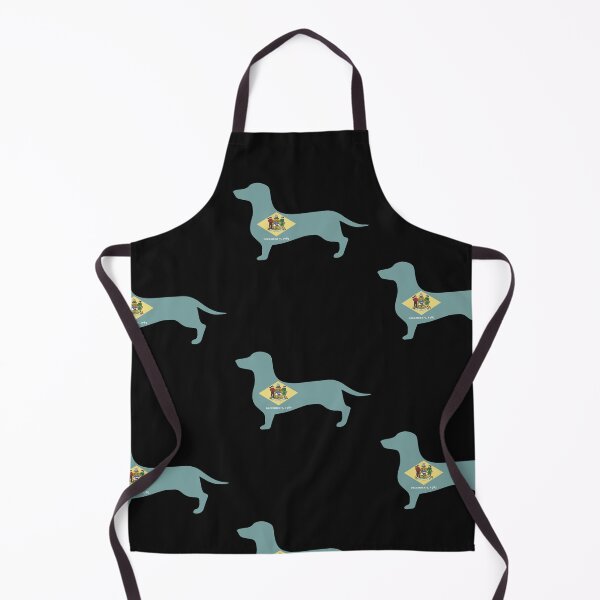 Item preview, Delaware Dachshund Flag designed and sold by Wienerful.