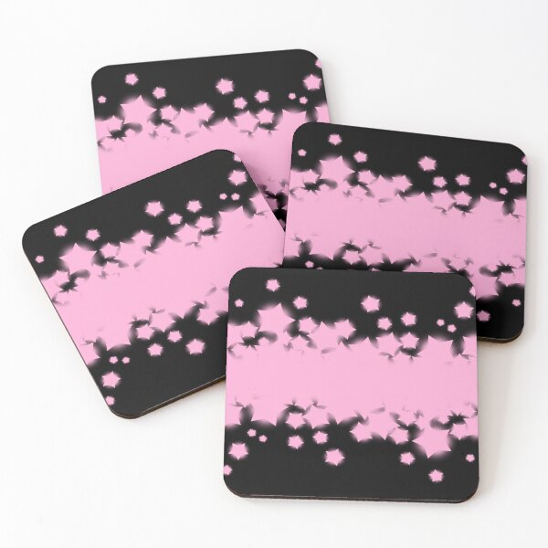 Item preview, Black & Pink Star Pattern designed and sold by TeeShirtVibes.