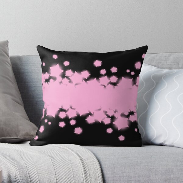 Black and hot sale pink throw pillows