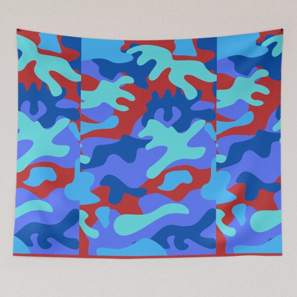 Item preview, Camouflage blue, designed and sold by AJSkinnerPrints.