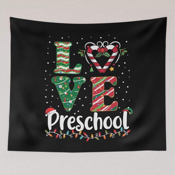 Item preview, Love Preschool Christmas Teachers Students designed and sold by Scarlettole137.