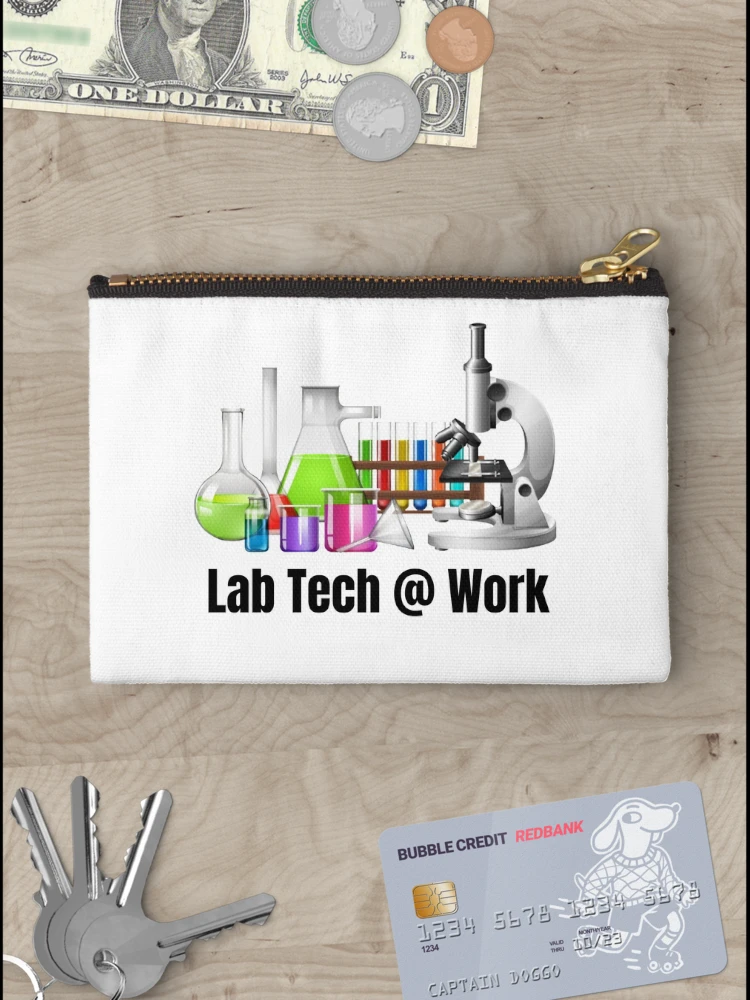 Thumbnail 3 of 4, Zipper Pouch, Lab Tech @ Work | Lab Technician | Medical Lab Tech | Scientist designed and sold by LabTechMerch.