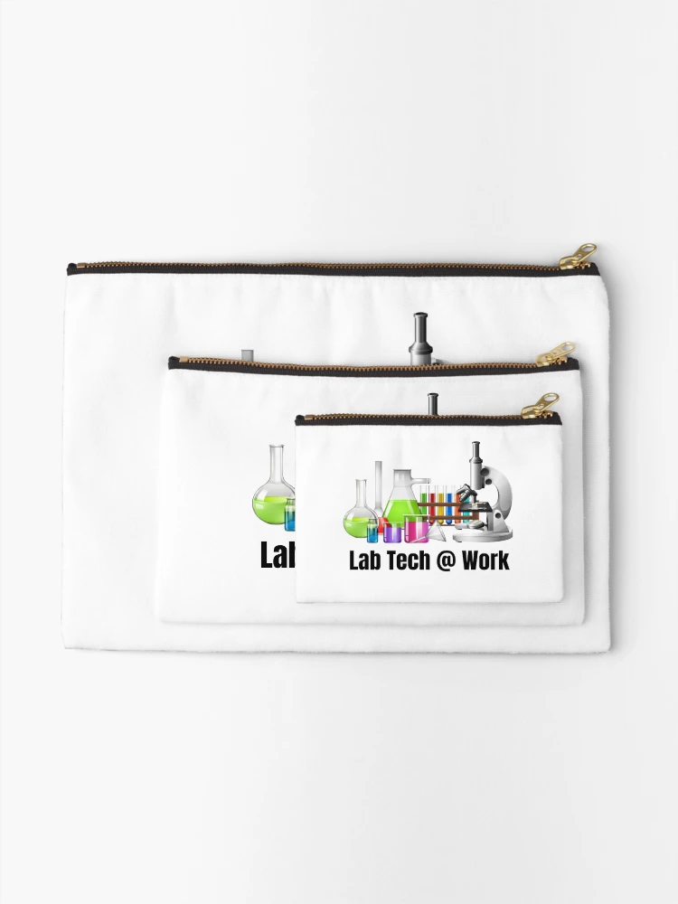 Thumbnail 2 of 4, Zipper Pouch, Lab Tech @ Work | Lab Technician | Medical Lab Tech | Scientist designed and sold by LabTechMerch.