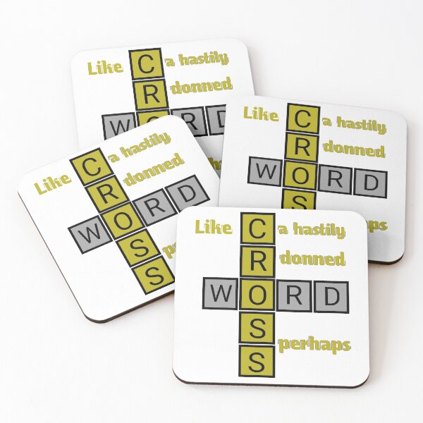 Item preview, Like A Hastily Donned Perhaps Crossword designed and sold by Fatimalak.