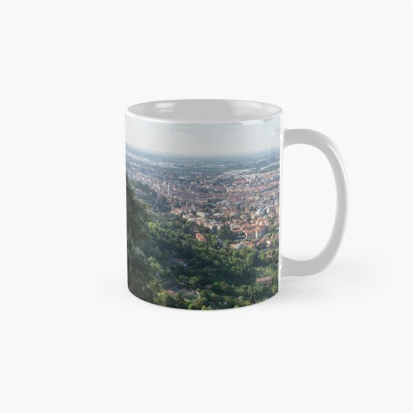 Item preview, Splendid Bergamo Vista - Upper City Lower City and Po River Plain from Above the Treetops designed and sold by Georgia Mizuleva.