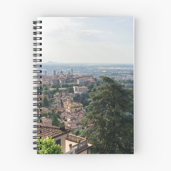 Item preview, Splendid Bergamo Vista - Upper City Lower City and Po River Plain from Above the Treetops designed and sold by Georgia Mizuleva.