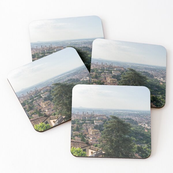 Item preview, Splendid Bergamo Vista - Upper City Lower City and Po River Plain from Above the Treetops designed and sold by Georgia Mizuleva.