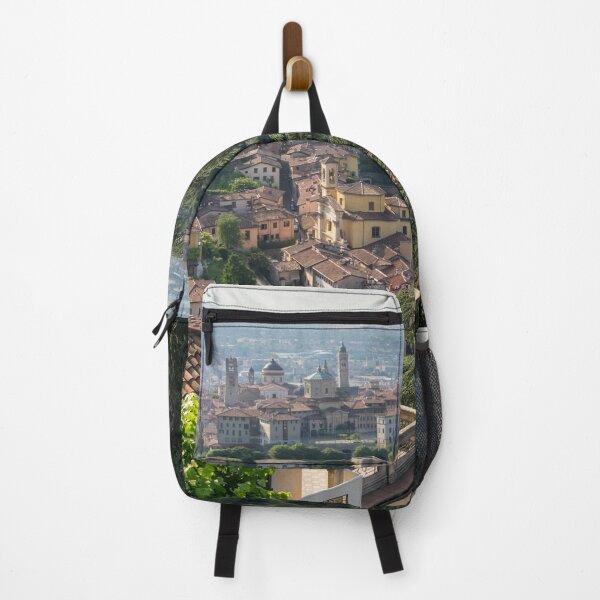 Item preview, Splendid Bergamo Vista - Upper City Lower City and Po River Plain from Above the Treetops designed and sold by Georgia Mizuleva.