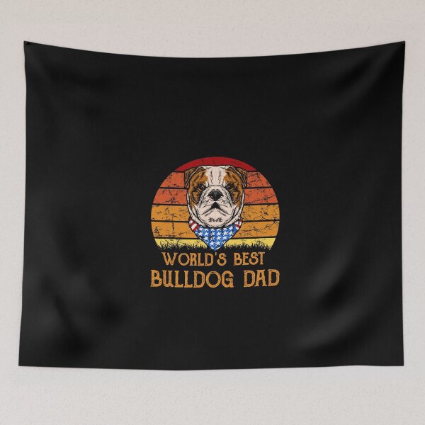 Item preview, World's Best Bulldog Dad Vintage designed and sold by leanhngunhubo.