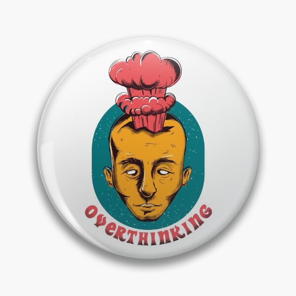 Item preview, Funny Cartoon Style Overthinking Man Artwork designed and sold by TeesByMark.