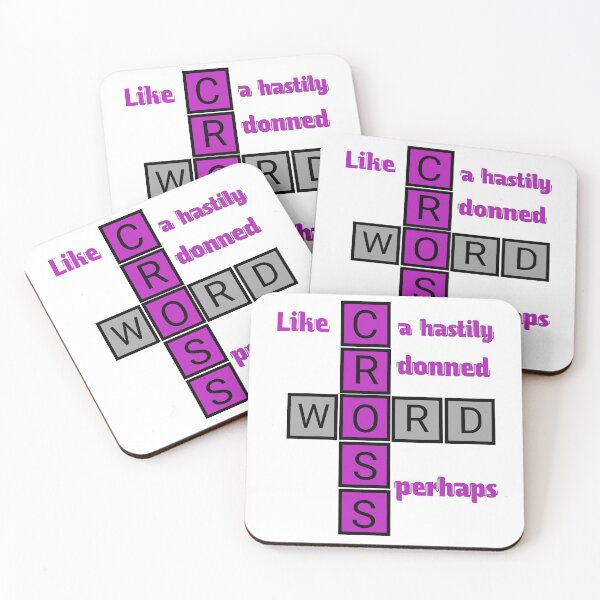 Item preview, Like A Hastily Donned Perhaps Crossword designed and sold by Fatimalak.