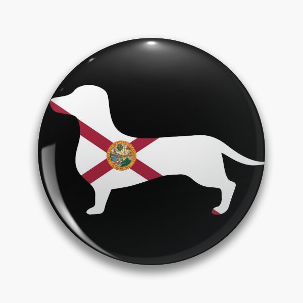 Item preview, Florida Dachshund Flag designed and sold by Wienerful.