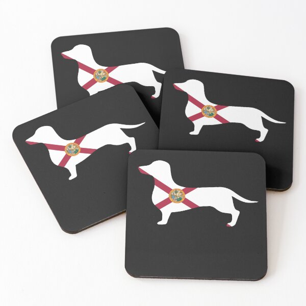 Item preview, Florida Dachshund Flag designed and sold by Wienerful.